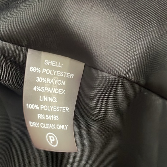 Calvin Klein one button blazer black size 4 - Picture 4 of 11